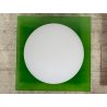 COPPIA LAMPADA PARETE VETRO MURANO DUE Gio S P-PL 40 BIANCO SATINATO ROSSO VERDE