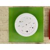 COPPIA LAMPADA PARETE VETRO MURANO DUE Gio S P-PL 40 BIANCO SATINATO ROSSO VERDE