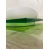 COPPIA LAMPADA PARETE VETRO MURANO DUE Gio S P-PL 40 BIANCO SATINATO ROSSO VERDE