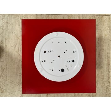COPPIA LAMPADA PARETE VETRO MURANO DUE Gio S P-PL 40 BIANCO SATINATO ROSSO VERDE