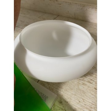 COPPIA LAMPADA PARETE VETRO MURANO DUE Gio S P-PL 40 BIANCO SATINATO ROSSO VERDE