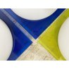 LOTTO 7 LAMPADA PLAFONIERA PARETE VETRO MURANO DUE Gio S P-PL 30 BIANCO SATINATO