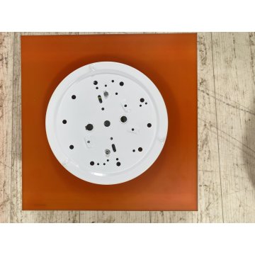 LOTTO 7 LAMPADA PLAFONIERA PARETE VETRO MURANO DUE Gio S P-PL 30 BIANCO SATINATO