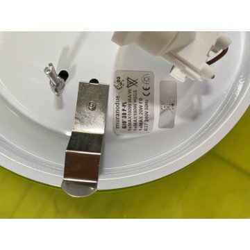 LOTTO 7 LAMPADA PLAFONIERA PARETE VETRO MURANO DUE Gio S P-PL 30 BIANCO SATINATO
