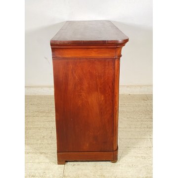 ANTICA CREDENZA CAPPUCCINA 1800 LEGNO NOCE CREDENZINA CUCINA EPOCA DISPENSA