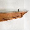 APPENDIABITI PARETE RUSTICO LEGNO MIDCENTURY ITALY ANNI 40 ATTACCAPANNI ENTRATA