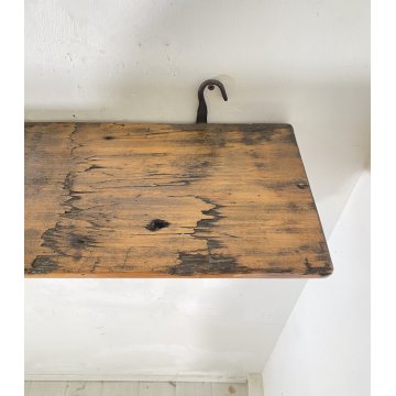 APPENDIABITI PARETE RUSTICO LEGNO MIDCENTURY ITALY ANNI 40 ATTACCAPANNI ENTRATA
