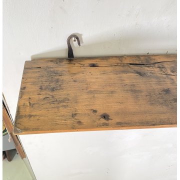 APPENDIABITI PARETE RUSTICO LEGNO MIDCENTURY ITALY ANNI 40 ATTACCAPANNI ENTRATA