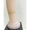SCULTURA TUTTOTONDO FIGURA FEMMINILE ASTRATTA NUDO DONNA MARMO ROSA ONICE 66cm/h