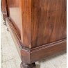 ANTICA COPPIA COMODINO STILE CARLO X LEGNO NOCE FINE 1800 CASSETTO ANTA
