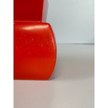 VASO CERAMICA RICHARD GINORI S.CRISTOFORO GARIBOLDI ANNI 50 ROSSO FUOCO VINTAGE