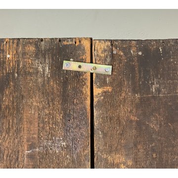ANTICO PICCOLO ARMADIO DOPPIO CORPO PIEMONTESE GUARDAROBA 800 LEGNO NOCE 2 ANTE