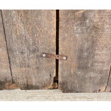 ANTICO PICCOLO ARMADIO DOPPIO CORPO PIEMONTESE GUARDAROBA 800 LEGNO NOCE 2 ANTE