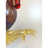 GRANDE FIGURA GALLO VETRO MURANO Paolo Venini POLICROMO ROOSTER 35cm MID-CENTURY