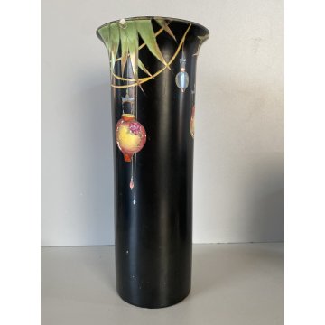 RARO BARATTOLO e VASO Crown Ducal Ware ENGLAND DECORO CHINESE LANTERN ART DECO'