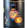 RARO BARATTOLO e VASO Crown Ducal Ware ENGLAND DECORO CHINESE LANTERN ART DECO'