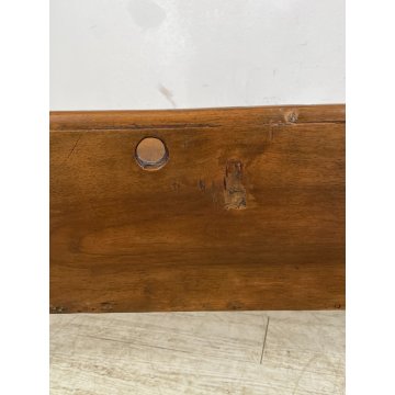 ANTICA CULLA DONDOLO LEGNO NOCE PORTA RIVISTE BAMBOLA LETTO FIORIERA EPOCA '800