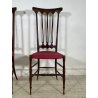 ANTICA COPPIA SEDIE CHIAVARINE CHIAVARI BRASS CHAIR LEGNO FAGGIO EPOCA '900