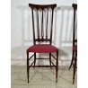 ANTICA COPPIA SEDIE CHIAVARINE CHIAVARI BRASS CHAIR LEGNO FAGGIO EPOCA '900