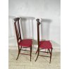 ANTICA COPPIA SEDIE CHIAVARINE CHIAVARI BRASS CHAIR LEGNO FAGGIO EPOCA '900