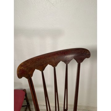 ANTICA COPPIA SEDIE CHIAVARINE CHIAVARI BRASS CHAIR LEGNO FAGGIO EPOCA '900