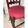 ANTICA COPPIA SEDIE CHIAVARINE CHIAVARI BRASS CHAIR LEGNO FAGGIO EPOCA '900
