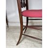 ANTICA COPPIA SEDIE CHIAVARINE CHIAVARI BRASS CHAIR LEGNO FAGGIO EPOCA '900