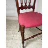ANTICA COPPIA SEDIE CHIAVARINE CHIAVARI BRASS CHAIR LEGNO FAGGIO EPOCA '900