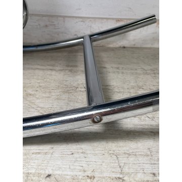SEDIA A DONDOLO POLTRONA ANNI 70 DESIGN MILO BAUGHMAN VINTAGE METALLO CROMATO