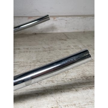 SEDIA A DONDOLO POLTRONA ANNI 70 DESIGN MILO BAUGHMAN VINTAGE METALLO CROMATO