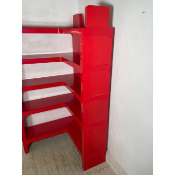 LIBRERIA ANGOLO Kartell 5 MODULI ANNI 70 DESIGN Olaf Von Bohr VINTAGE ANGOLIERA
