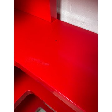 LIBRERIA ANGOLO Kartell 5 MODULI ANNI 70 DESIGN Olaf Von Bohr VINTAGE ANGOLIERA