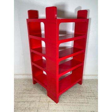 LIBRERIA ANGOLO Kartell 5 MODULI ANNI 70 DESIGN Olaf Von Bohr VINTAGE ANGOLIERA