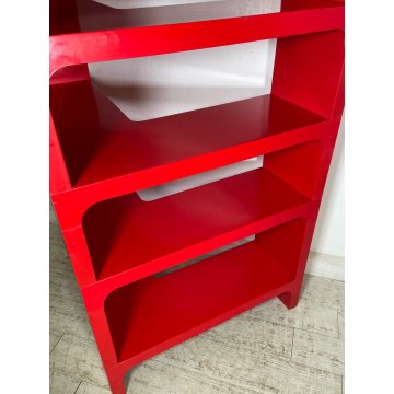 LIBRERIA ANGOLO Kartell 5 MODULI ANNI 70 DESIGN Olaf Von Bohr VINTAGE ANGOLIERA