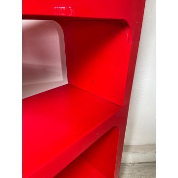LIBRERIA ANGOLO Kartell 5 MODULI ANNI 70 DESIGN Olaf Von Bohr VINTAGE ANGOLIERA