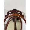 ANTICA PSICHE LEGNO NOCE SPECCHIO BASCULANTE CASSETTO EPOCA '800 BAROCCA OLD