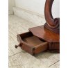 ANTICA PSICHE LEGNO NOCE SPECCHIO BASCULANTE CASSETTO EPOCA '800 BAROCCA OLD