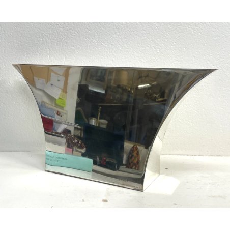 GRANDE VASO LINO SABATTINI PERSEPOLI B/ 237 ANNI '70 VINTAGE DESIGN ARGENTATO