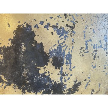 APPLIQUE PARETE 3 FIAMME DECORATIVA BRONZO DORATO MEDAGLIONE RITRATTO