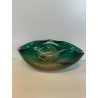 GRANDE VASO CESTINO BOWL SVUOTATASCHE VETRO MURANO fumè DESIGN MID CENTURY h16cm