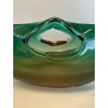 GRANDE VASO CESTINO BOWL SVUOTATASCHE VETRO MURANO fumè DESIGN MID CENTURY h16cm
