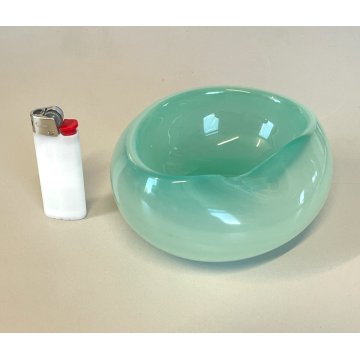 CIOTOLA VETRO AZZURRO ARCHIMEDE SEGUSO POSACENERE SVUOTA TASCHE GLASS MURANO