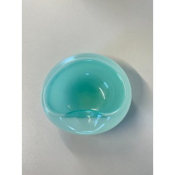 CIOTOLA VETRO AZZURRO ARCHIMEDE SEGUSO POSACENERE SVUOTA TASCHE GLASS MURANO