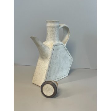 ANTICA RARA BOTTIGLIA BRUNO GAMBONE CERAMICA ANNI '70 BROCCA PORTA LIQUORE ITALY