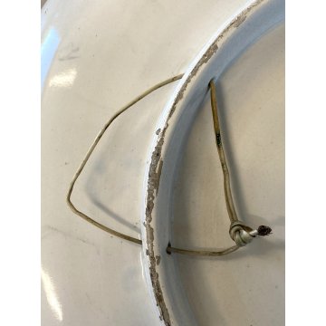 ANTICO PIATTO PARATA CERAMICA Lodigiana DECORO UCCELLI SMALTO POLICROMO