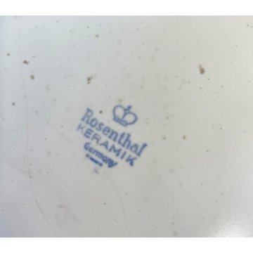 CENTROTAVOLA FRUTTIERA ALZATA BOWL Rosenthal Keramik DECORO BOUQUET FIORITO '40