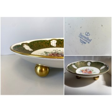 CENTROTAVOLA FRUTTIERA ALZATA BOWL Rosenthal Keramik DECORO BOUQUET FIORITO '40