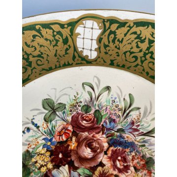 CENTROTAVOLA FRUTTIERA ALZATA BOWL Rosenthal Keramik DECORO BOUQUET FIORITO '40