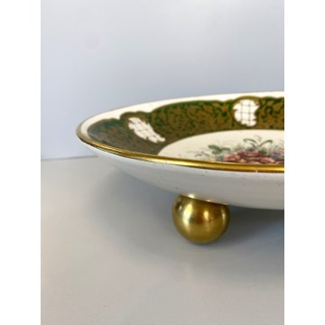 CENTROTAVOLA FRUTTIERA ALZATA BOWL Rosenthal Keramik DECORO BOUQUET FIORITO '40