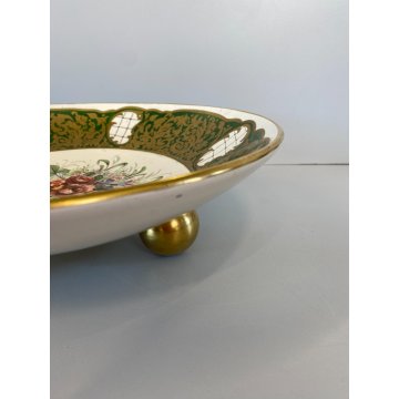 CENTROTAVOLA FRUTTIERA ALZATA BOWL Rosenthal Keramik DECORO BOUQUET FIORITO '40